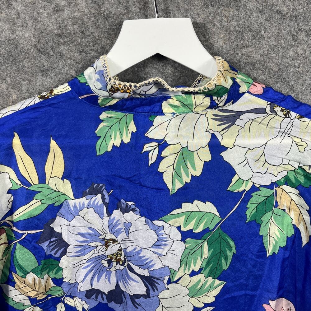 Johnny Was NWT‎ Blouse 100% Silk Floral, Small, Retail $240 - Picture 12 of 12